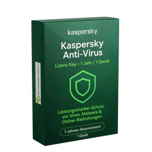 Kaspersky Anti-Virus Lizenz Key – 1 Jahr / 1 Gerät